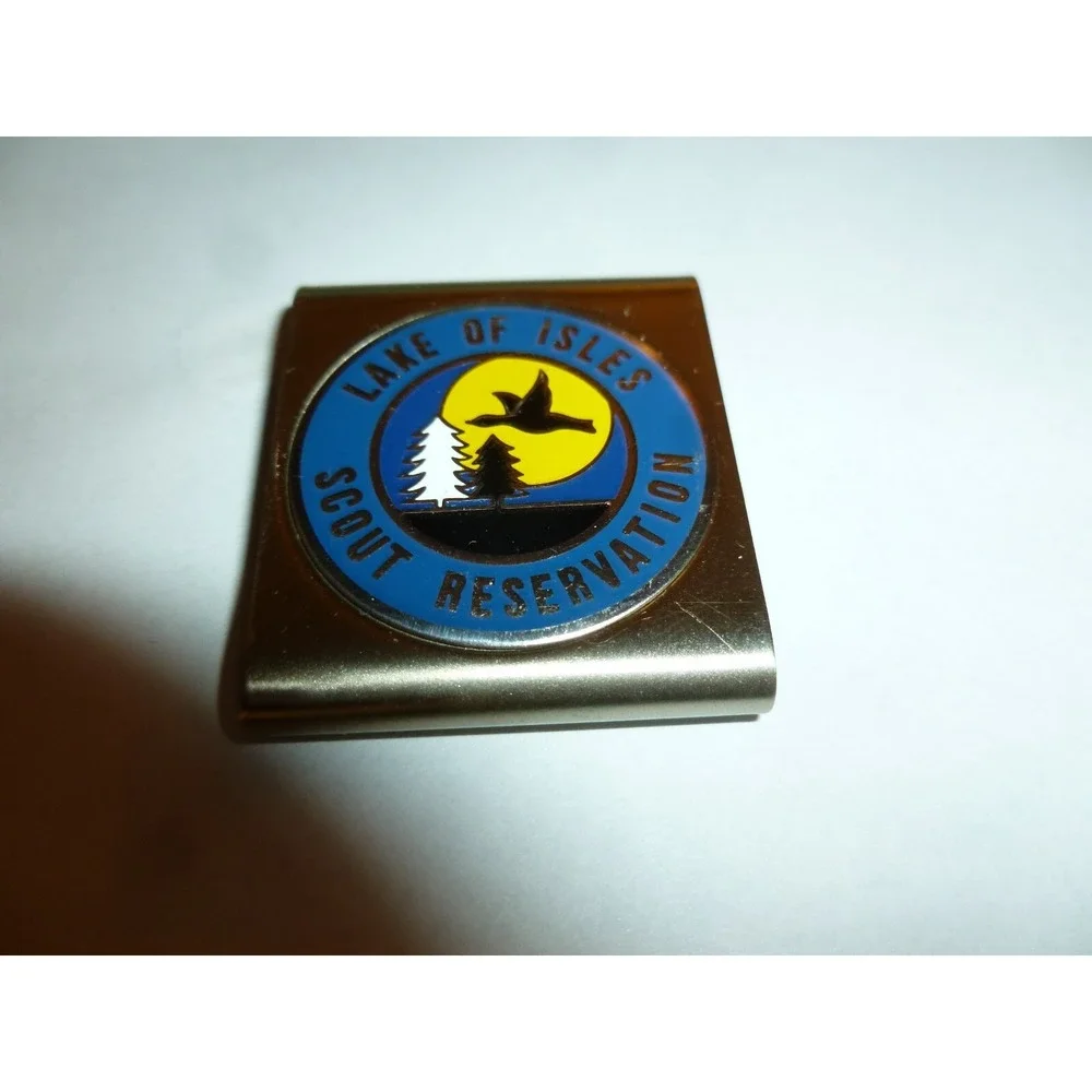 BSA Belt Loop Fabric Embroidered Lake of Isles Reservation Scouting‎ Badge